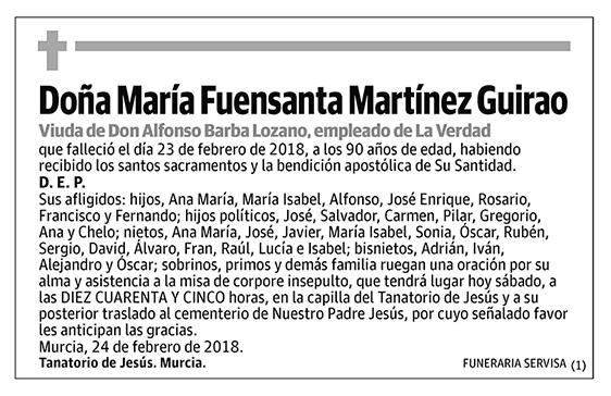 María Fuensanta Martínez Guirao