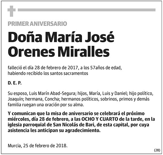 María José Orenes Miralles