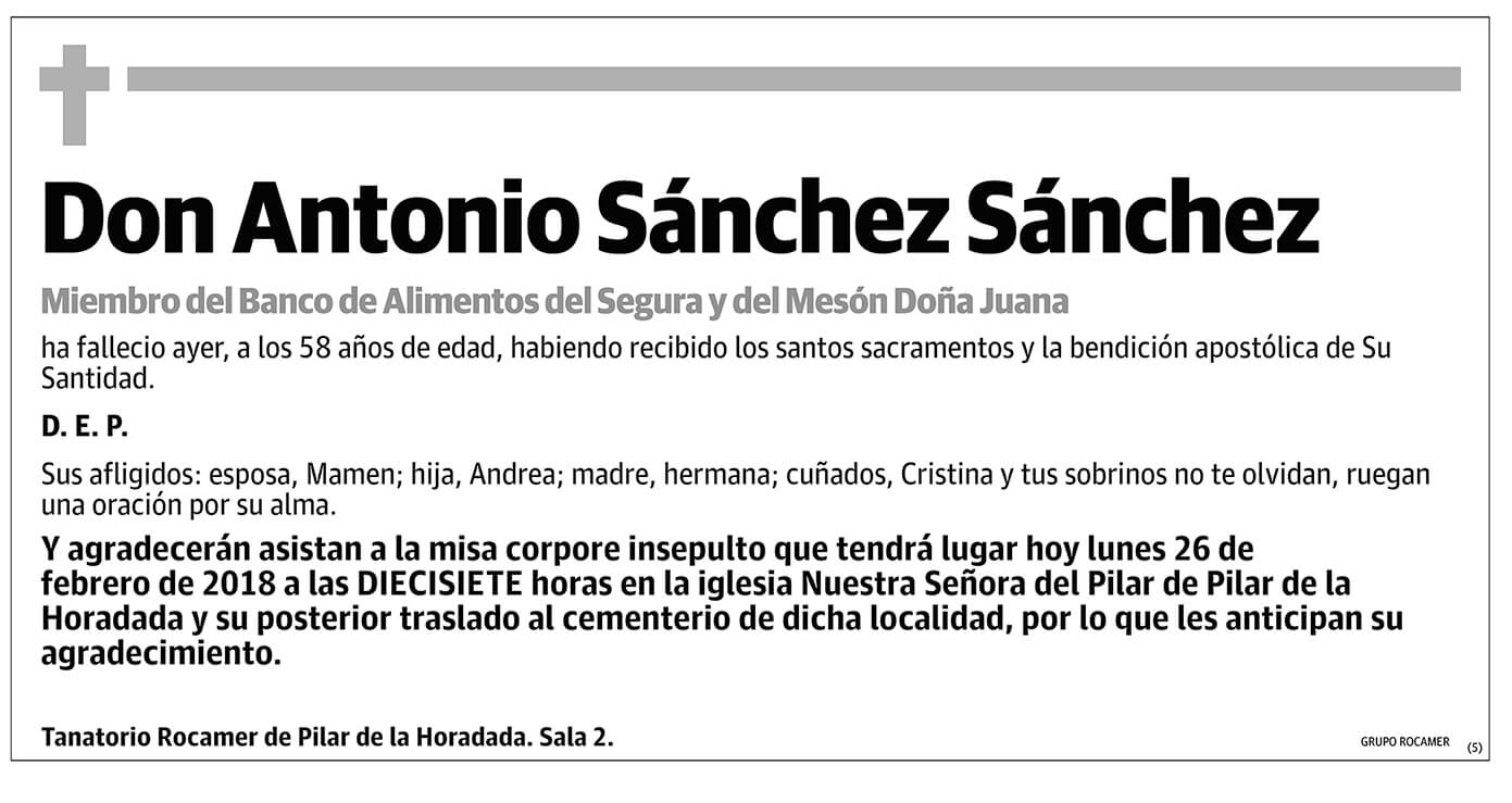 Antonio Sánchez Sánchez