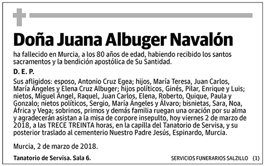Juana Albuger Navalón