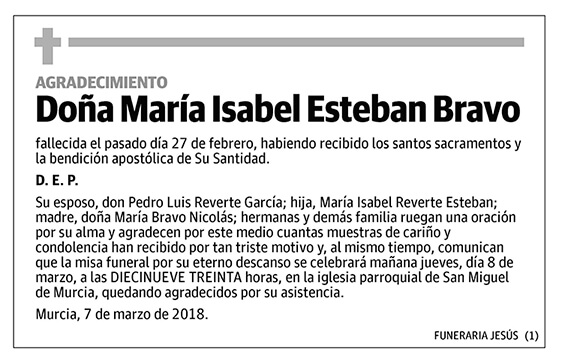 María Isabel Esteban Bravo