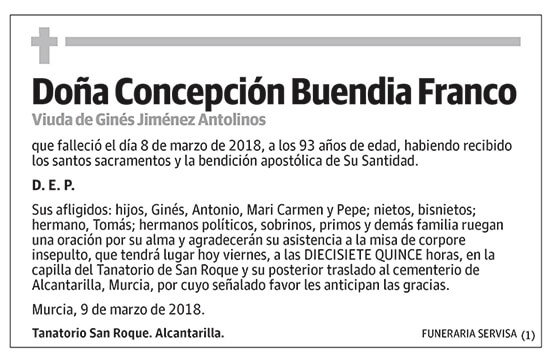 Concepción Buendia Franco