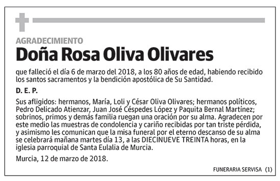 Rosa Oliva Olivares