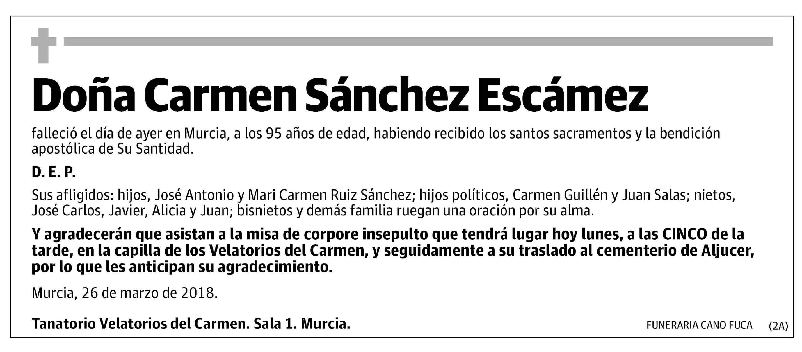 Carmen Sánchez Escámez
