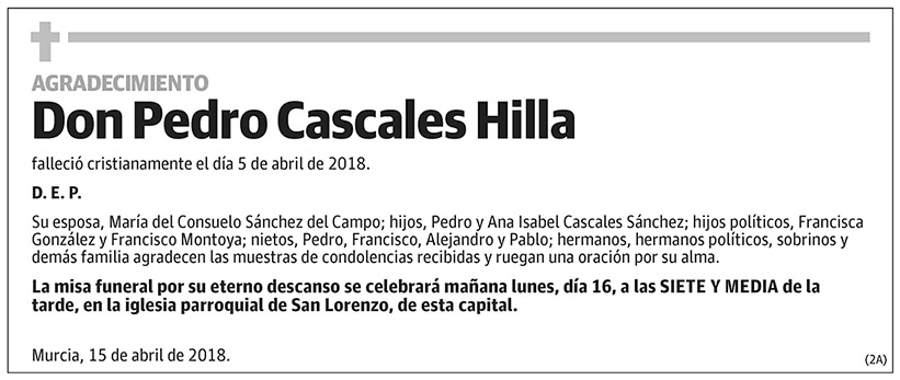 Pedro Cascales Hilla