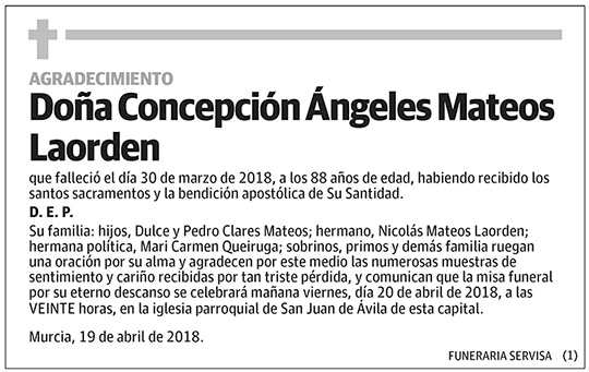 Concepción Ángeles Mateos Laorden