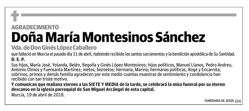 María Montesinos Sánchez