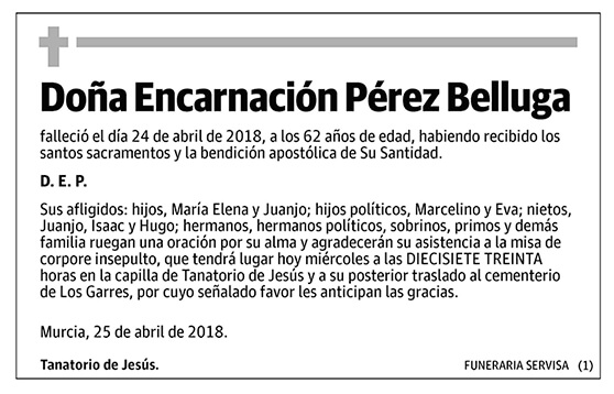 Encarnación Pérez Belluga
