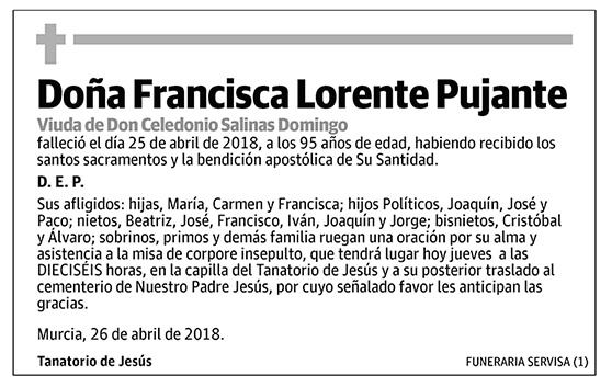 Francisca Lorente Pujante