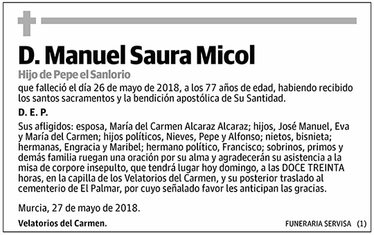 Manuel Saura Micol