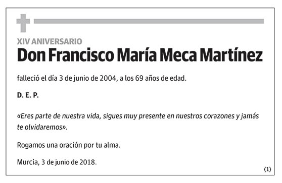 Francisco María Meca Martínez