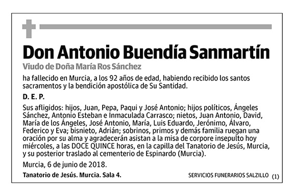 Antonio Buendía Sanmartín