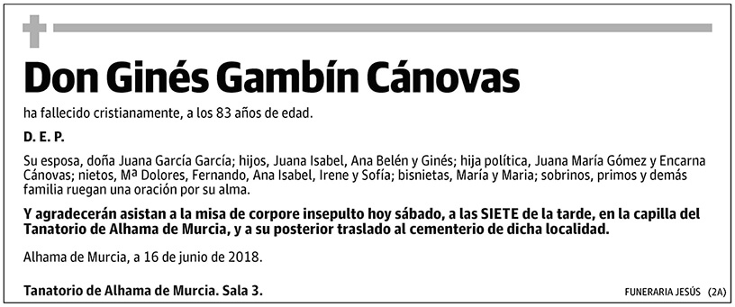 Ginés Gambín Cánovas