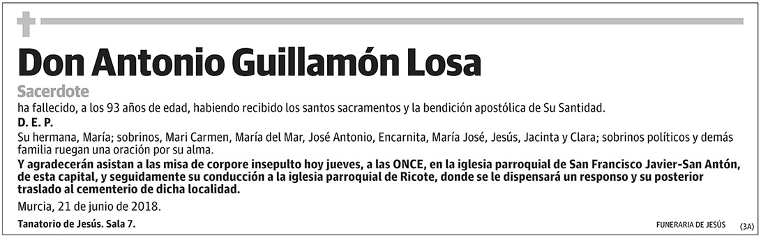 Antonio Guillamón Losa
