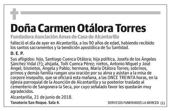 Carmen Otálora Torres