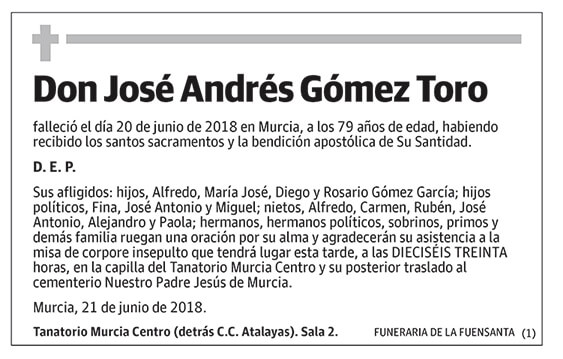 José Andrés Gómez Toro