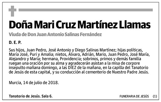 Mari Cruz Martínez Llamas