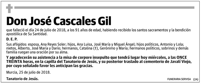 José Cascales Gil