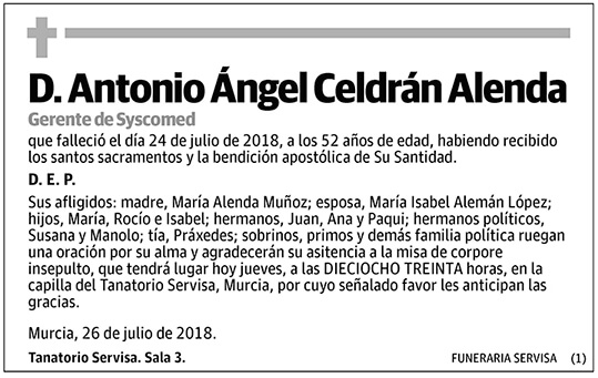 Antonio Ángel Celdrán Alenda
