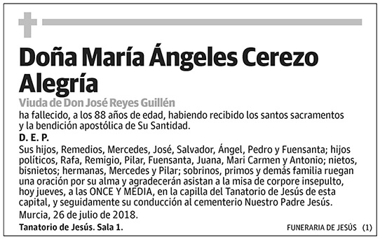 María Ángeles Cerezo Alegría