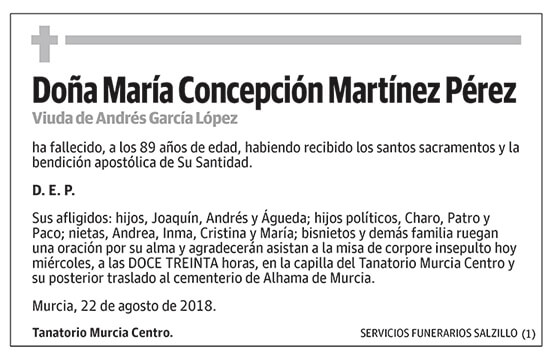 María Concepción Martínez Pérez
