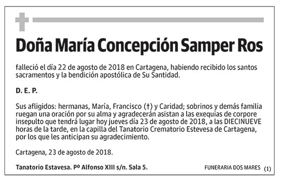 María Concepción Samper Ros