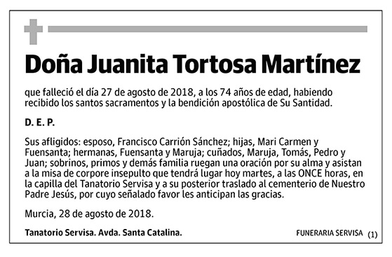 Juanita Tortosa Martínez