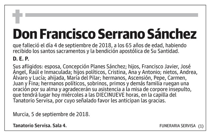 Francisco Serrano Sánchez