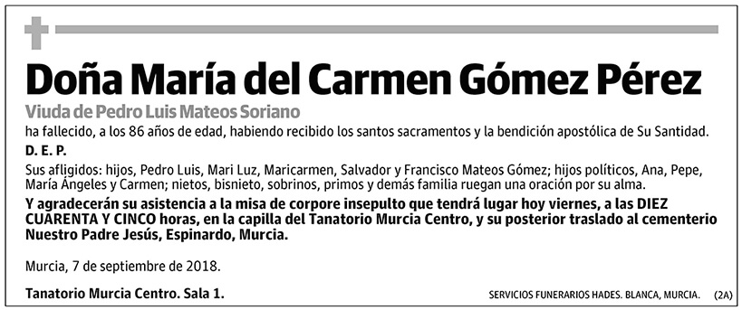 María del Carmen Gómez Pérez