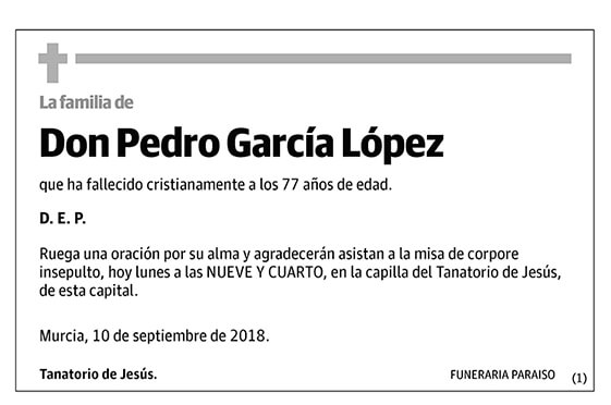 Pedro García López