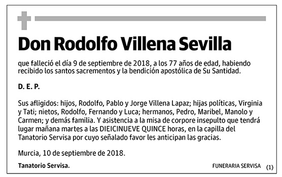 Rodolfo Villena Sevilla