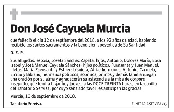 José Cayuela Murcia
