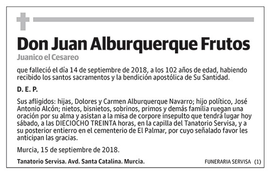 Juan Alburquerque Frutos