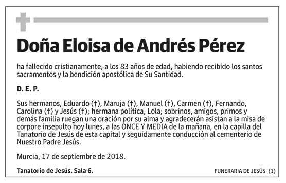 Eloisa de Andrés Pérez