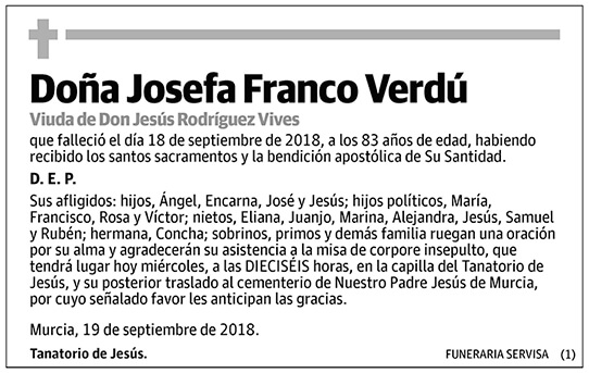 Josefa Franco Verdú