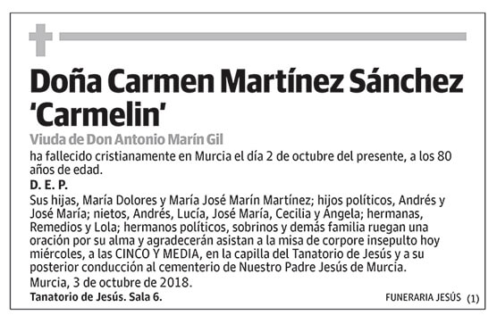 Carmen Martínez Sánchez