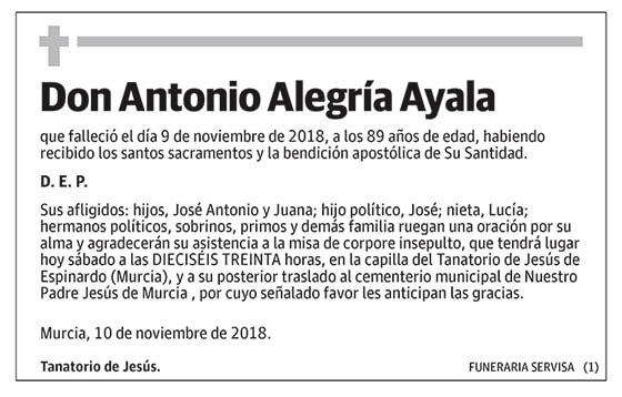 Antonio Alegría Ayala