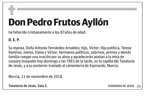 Pedro Frutos Ayllón