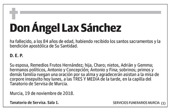 Ángel Lax Sánchez