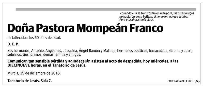 Pastora Mompeán Franco