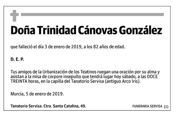 Trinidad Cánovas González