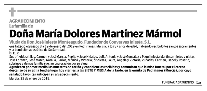 María Dolores Martínez Mármol