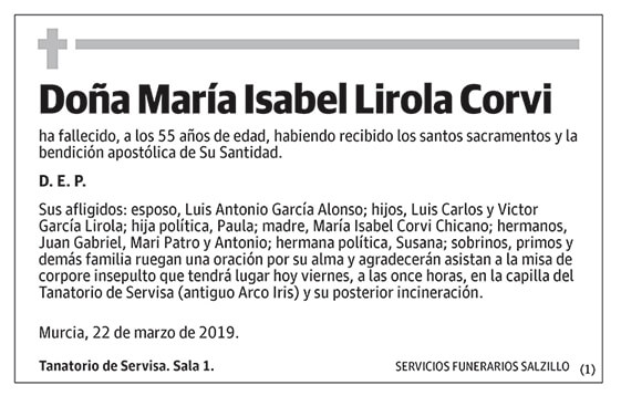María Isabel Lirola Corvi