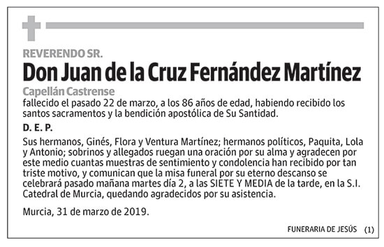 Juan de la Cruz Fernández Martínez