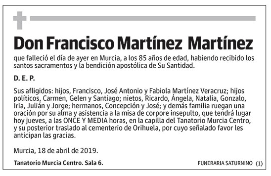 Francisco Martínez Martínez