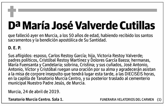 María José Valverde Cutillas