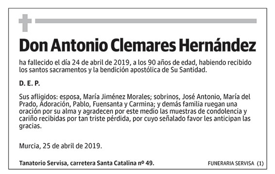 Antonio Clemares Hernández